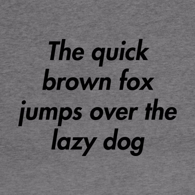 The quick brown fox jumps over the lazy dog by LittleBao